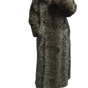 Allbucks Leopar Maksi Premium Oversize Peluş Suni Kürk Kaban ABGYM0008