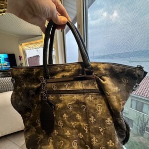Guess Monogram Denim Kadın Kol Çantası AB2GUE0001 - İkinci Yeni