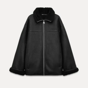 Zara ZW Collection Yün Astarlı Çift Yüzlü Kaban ABZRA1038