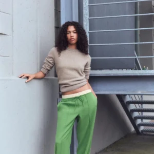 Zara Fitilli Şeritli Nervürlü Pantolon ABZRA1068