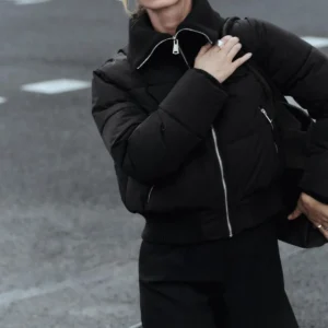 Zara Ribana Detaylı Şişme Anorak Mont ABZRA1107