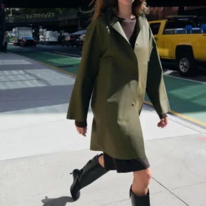 Zara ZW Collection Kaplamalı Parka Yağmurluk ABZRA1116