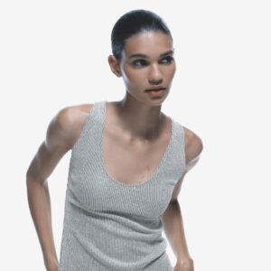 Zara Metalik İplikli Parlak Askılı Body Top Bluz ABZRA8880