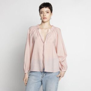 Zara Pembe Geniş Gömlek Bluz ABZRA9993