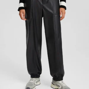 Bershka Suni Deri Jogger Pantolon ABBRS0043