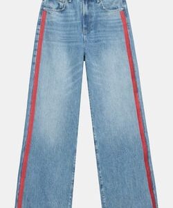Mint Velvet Kırmızı Şeritli Wide Leg Jean Pantolon ABAB5059