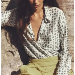 Zara Desenli Saten Gömlek ABZRA0051