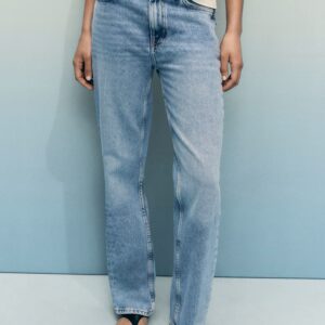 Mango Matilda Orta Bel Düz Kesim Jean Pantolon ABMNG1001