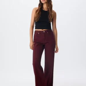 Stradivarious D92 Straight fit Geniş Paça Jean ABSTR6565