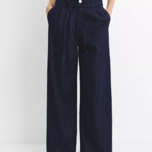 Pull & Bear Kemerli Düz Kesim Jean ABPNB3793